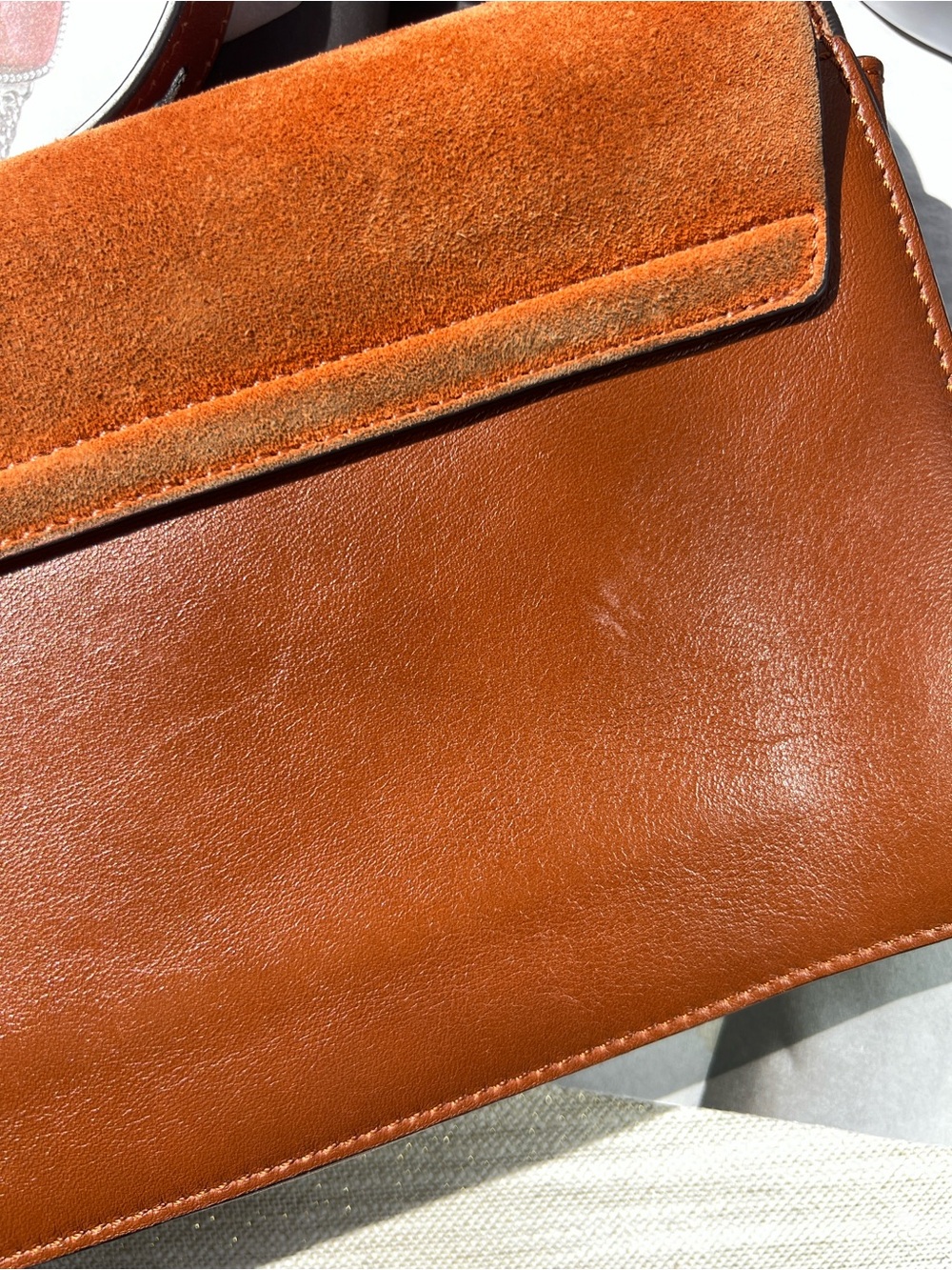 Chloe Leather Faye Brown - Picture 4 of 11